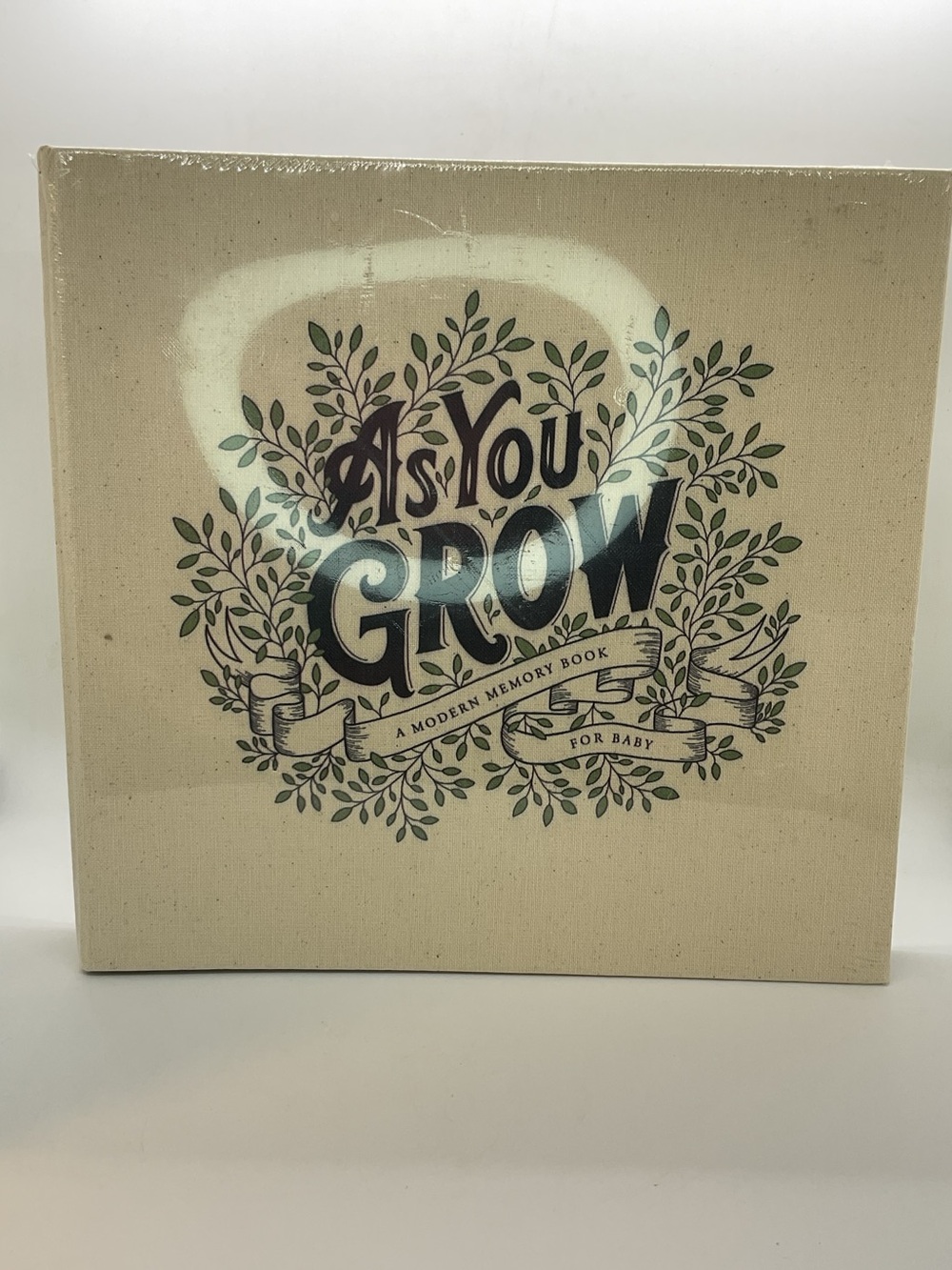 New As You Grow Linen Cover Baby Modern Memory Book